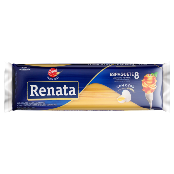 Macarrão Renata Espaguete com Ovos Nº 8 500g