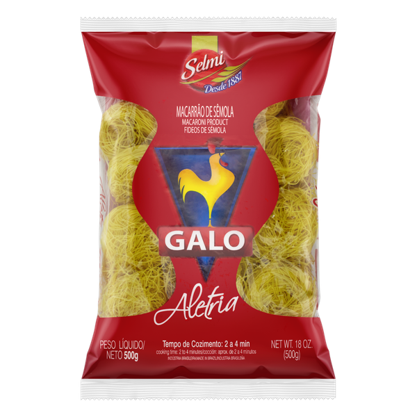 Macarrão Galo Aletria Sêmola 500g