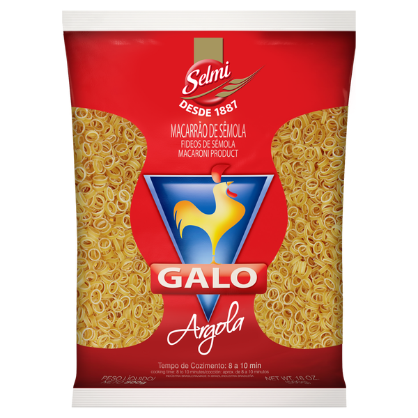 Macarrão Galo Argola N°2 Sêmola 500g