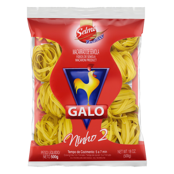 Macarrão Galo Ninho N°2 Sêmola 500g
