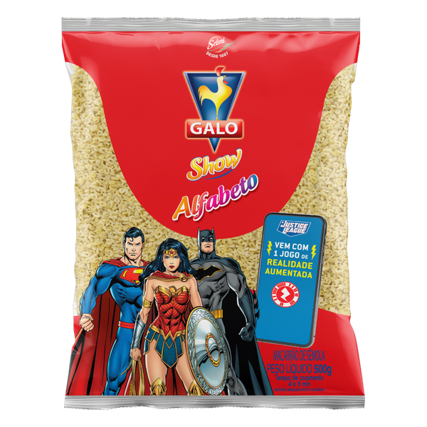 Macarrão Galo Show Alfabeto 500g