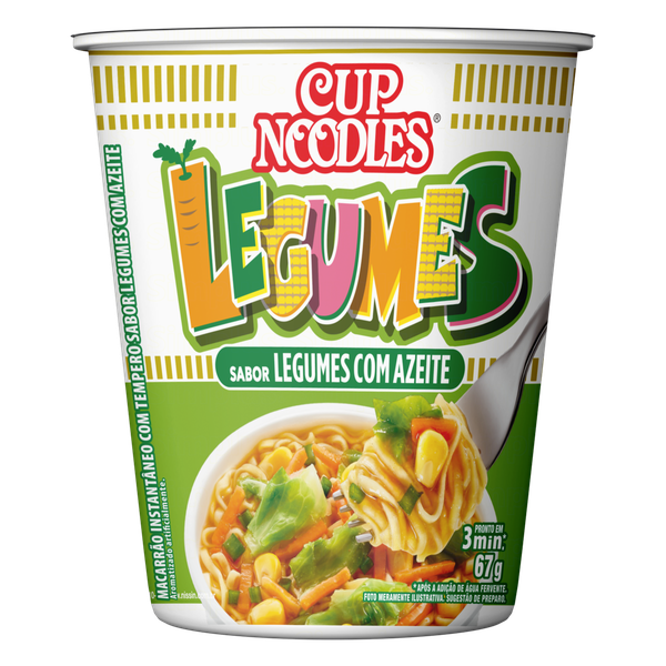 Macarrão Instantâneo Cup Noodles Legumes 67g