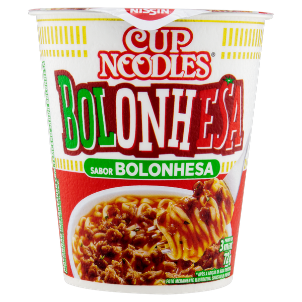 Macarrão Instantâneo Cup Noodles Bolonhesa 72g