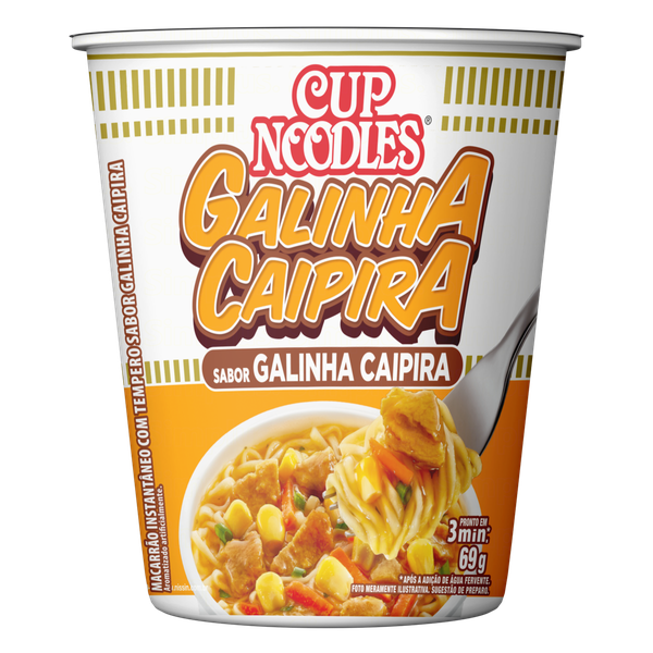Macarrão Instantâneo Cup Noodles Galinha Caipira 69g