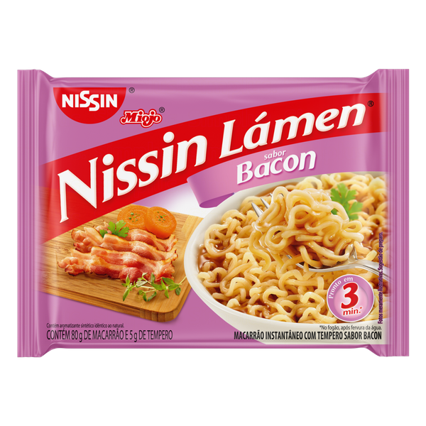 Macarrão Instantâneo Nissin Bacon 85g