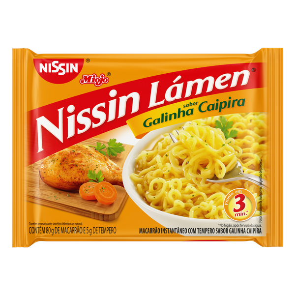 Macarrão Instantâneo Nissin Galinha Caipira 85g