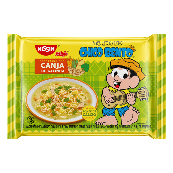 Macarrão Instantâneo Nissin Turma da Mônica Canja de Galinha 75g