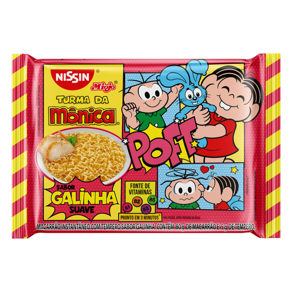 Macarrão Instantâneo Nissin Turma da Mônica Galinha 85g