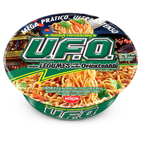 Macarrão Instantâneo Nissin Yakissoba U.f.o. Legumes 95g