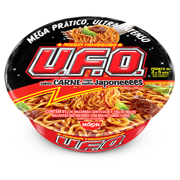 Macarrão Instantâneo Nissin Yakissoba U.f.o. Carne 98g