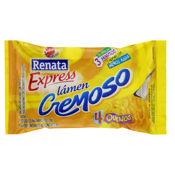 Macarrão Instantâneo Renata Cremoso 4 Queijos 88g