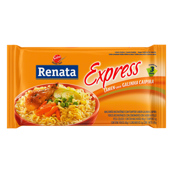 Macarrão Instantâneo Renata Galinha Caipira 85g