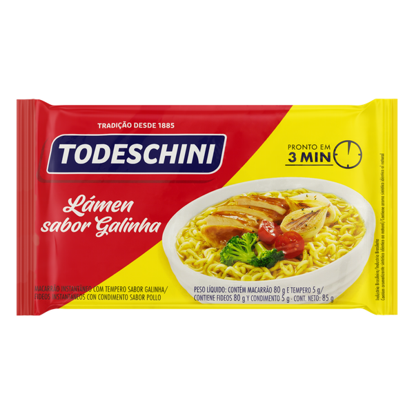 Macarrão Instantâneo Todeschini Lámen Galinha 85g