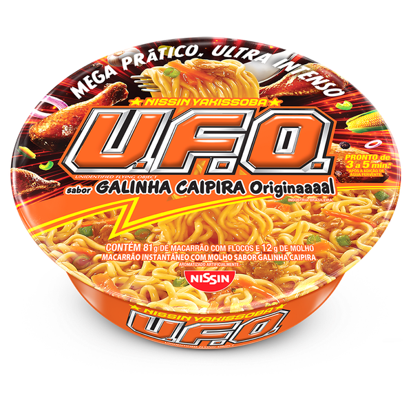 Macarrão Instantâneo Nissin Yakissoba U.f.o. Galinha Caipira 93g