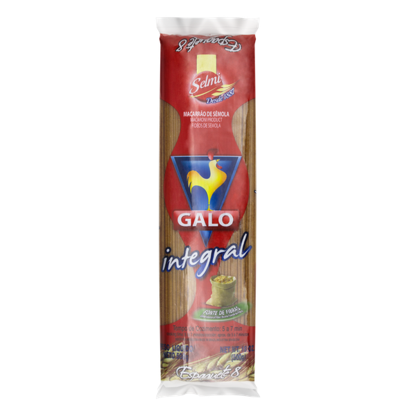 Macarrão Galo Espaguete Integral N°8 500g