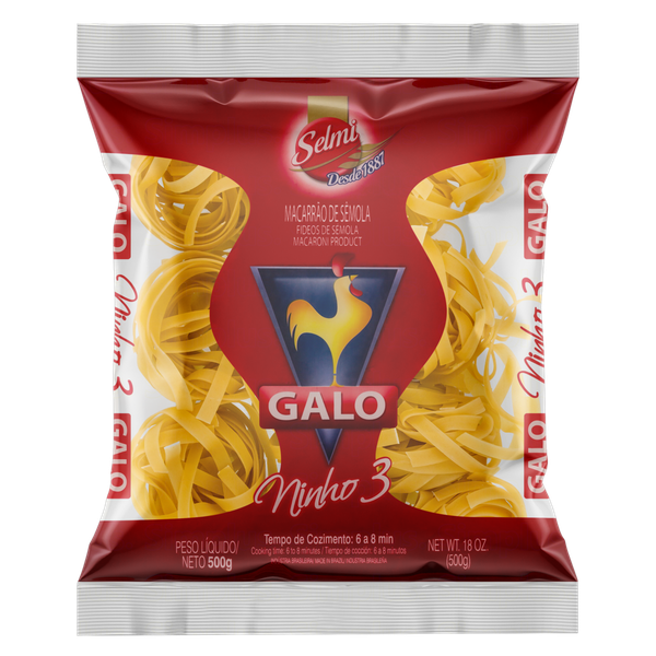 Macarrão Galo Ninho N°3 Sêmola 500g
