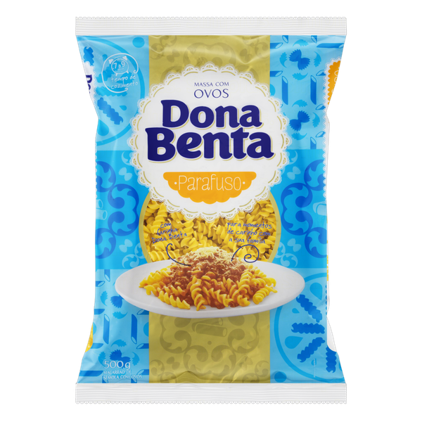 Macarrão Dona Benta Parafuso Com Ovos 500g