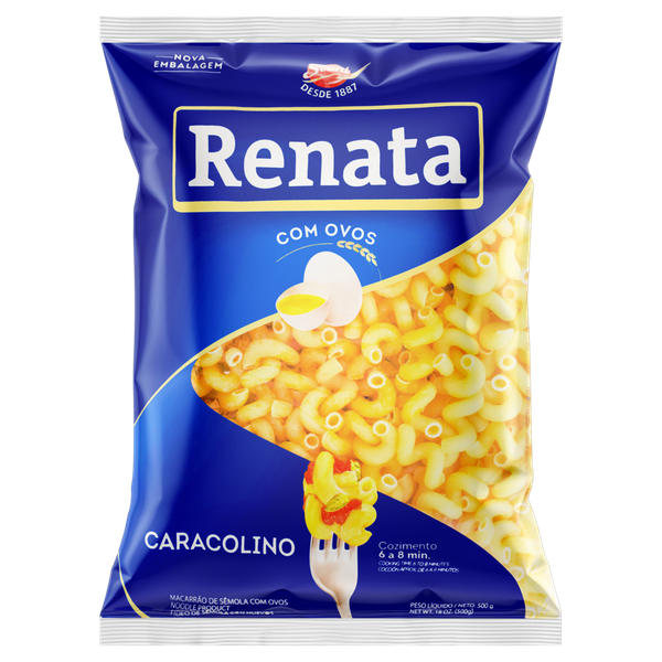 Macarrão Renata Caracolino com Ovos 500g