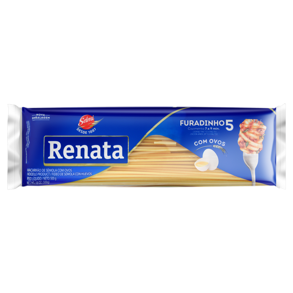 Macarrão Renata Furadinho com Ovos Nº 5 500g