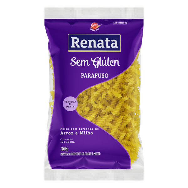Macarrão Renata Parafuso Sem Glúten 500g