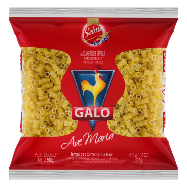 Macarrão Galo Ave Maria Sêmola 500g