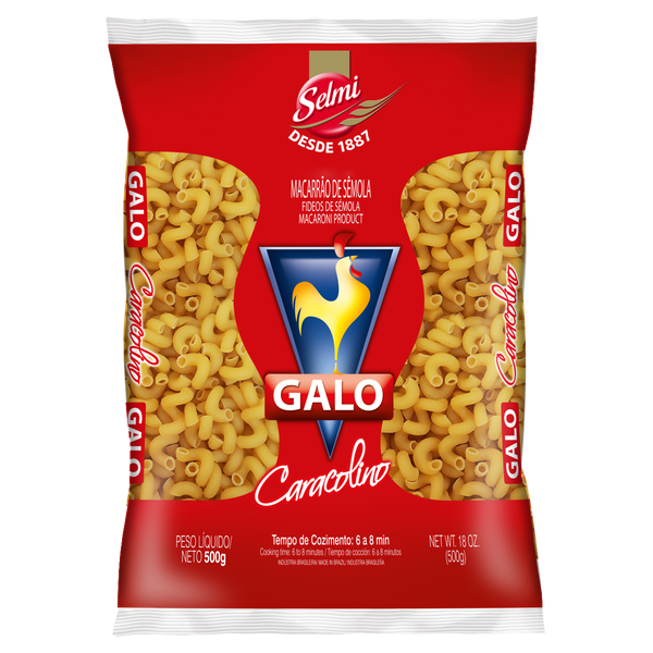 Macarrão Galo Caracolino Sêmola 500g