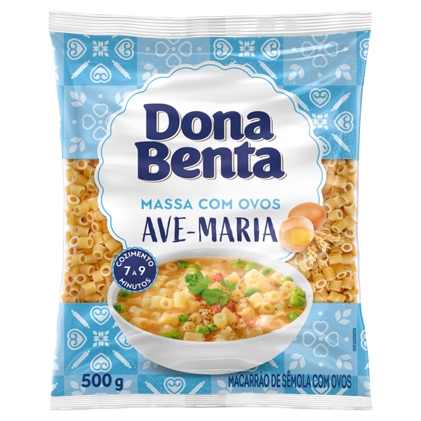 Macarrão Dona Benta Ave Maria com Ovos 500g