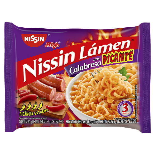 Macarrão Instantâneo Nissin Calabresa Picante 85g