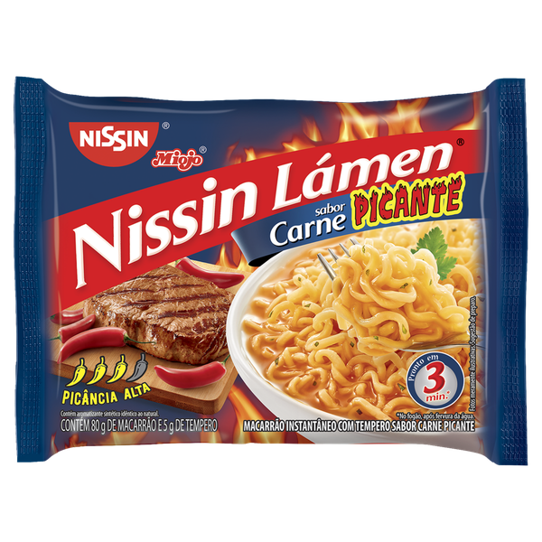 Macarrão Instantâneo Nissin Carne Picante 85g