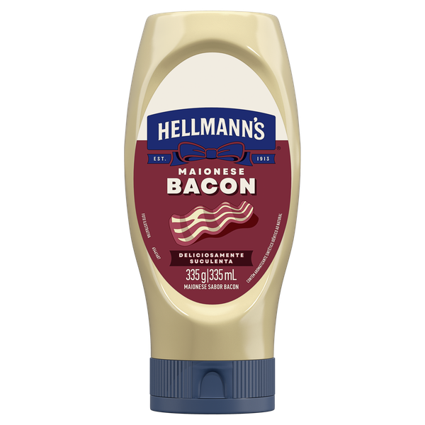 Maionese Hellmanns Sqz St Thg Bacon 335g