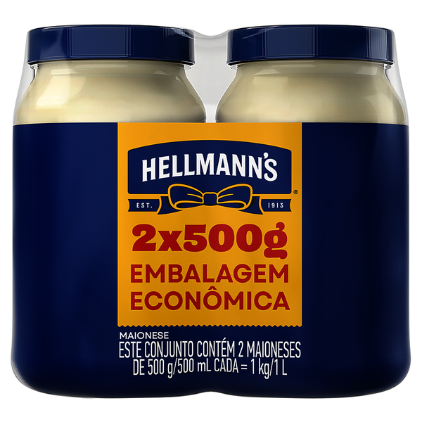Maionese Hellmanns Tradicional 2x500G