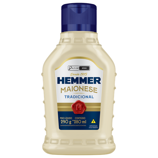 Maionese Hemmer Pet 0 Lactose 290g Tradicional