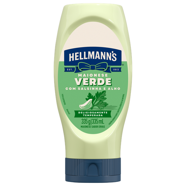 Maionese Hellmanns Sqz Verde 335g