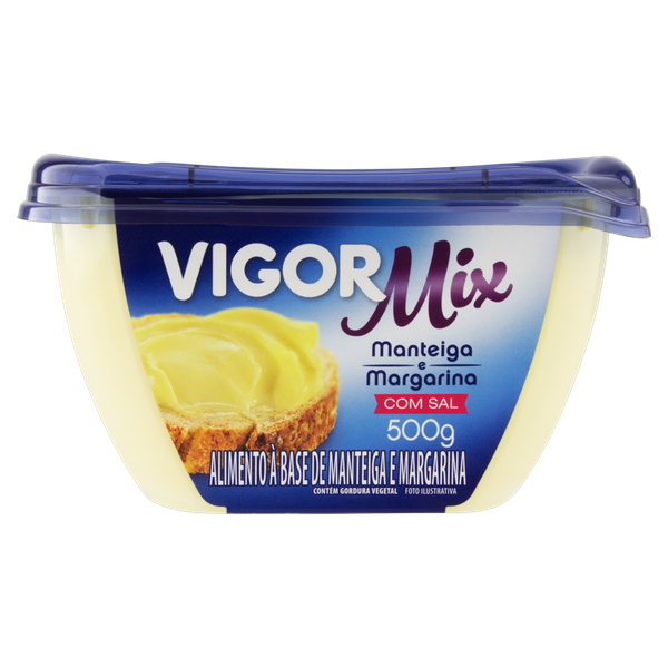 Manteiga e Margarina Vigor Mix de com Sal de 500g