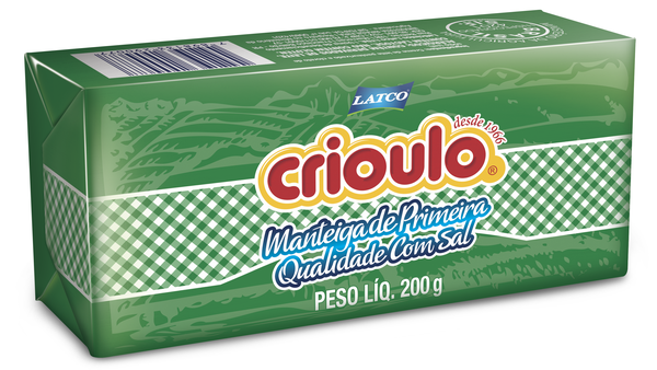 Manteiga Crioulo Tablete 200g com SaL