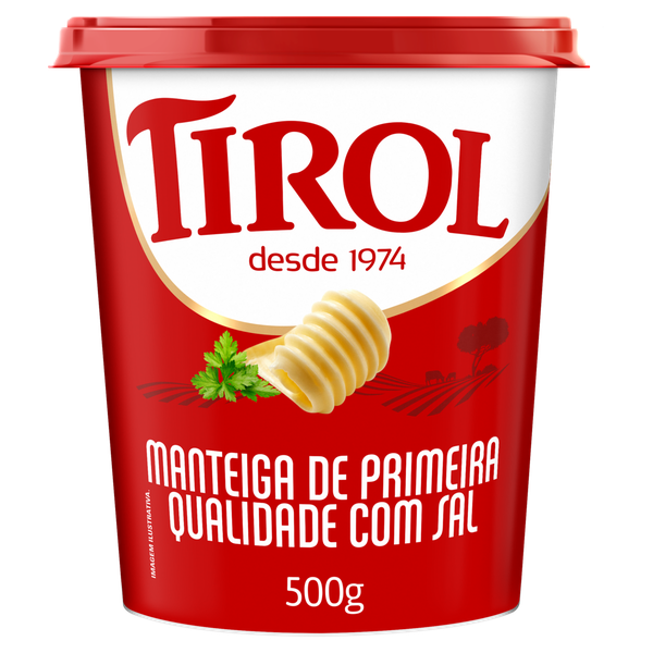 Manteiga Tirol com Sal 500g