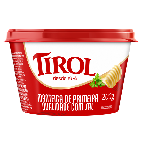 Manteiga Tirol Extra com Sal 200g