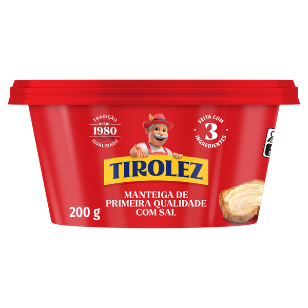 Manteiga Tirolez Preto com Sal de 200g