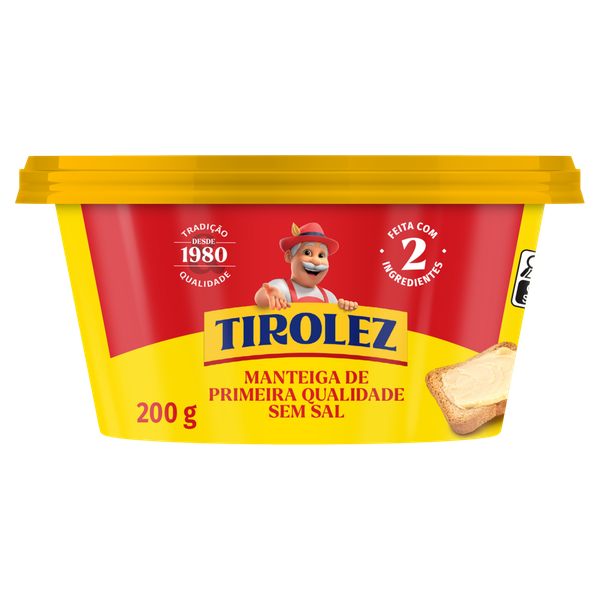 Manteiga Tirolez sem Sal 200g