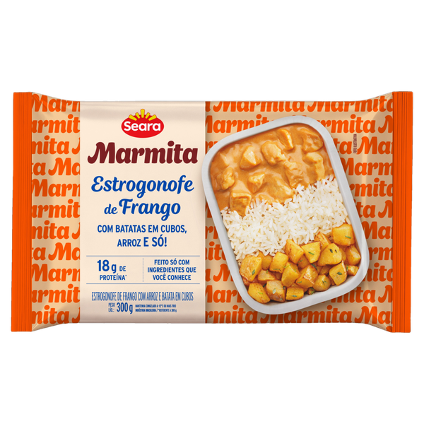 Marmita Seara Estrogonofe de Frango com Arroz e Batata 300g
