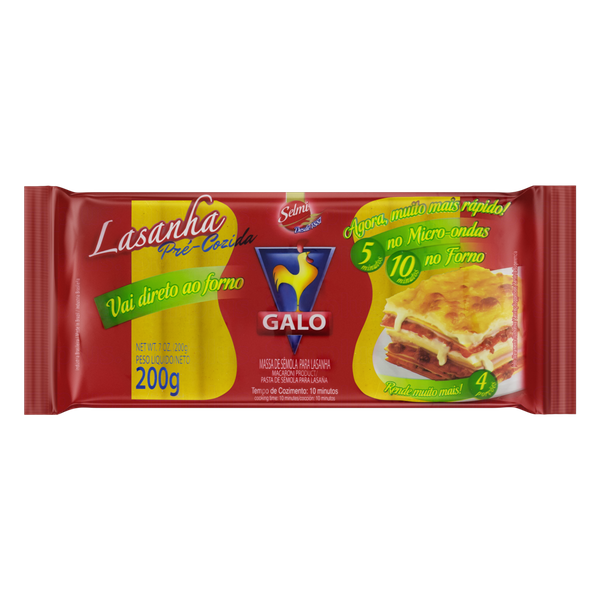 Macarrão Galo Lasanha 200g
