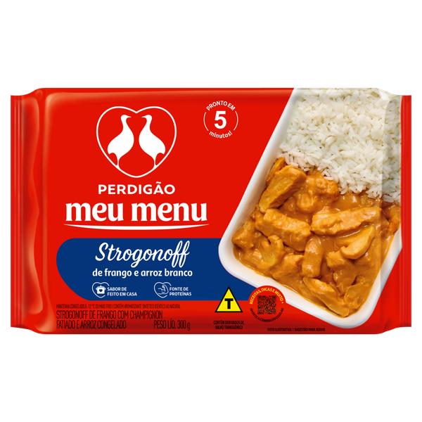 Meu Menu Perdigão Strogonoff Frango E Arroz 300g