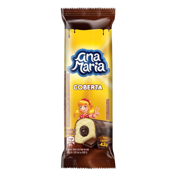 Bolo Ana Maria Mini Cobertura de Chocolate 42g