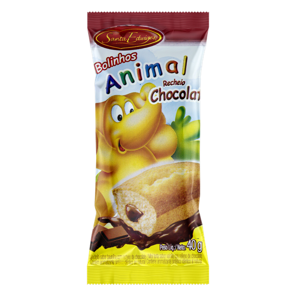 Mini Bolo Santa Edwiges Animal Baunilha Chocolate 40g