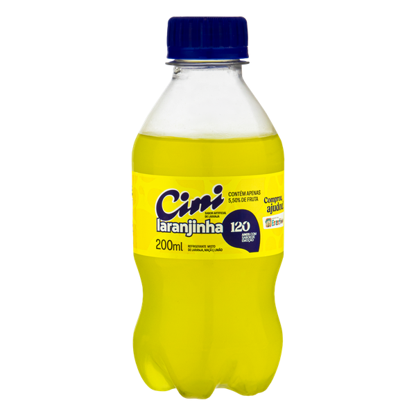 Refrigerante Mini Cini Laranjinha PET 200ml