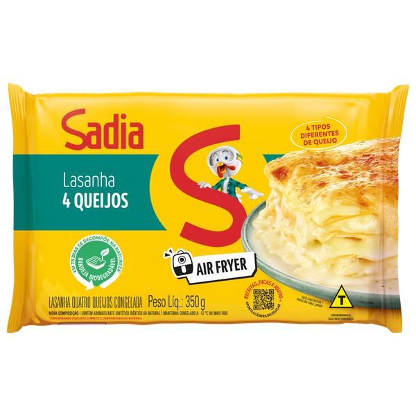 Mini Lasanha Sadia 4 Queijos 350g