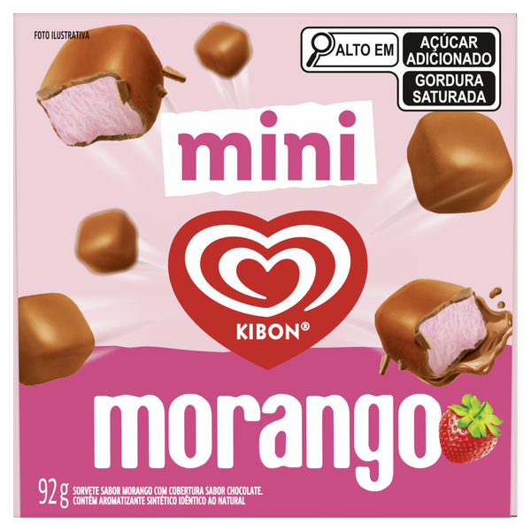 Sorvete Kibon Mini Morango 92,1g