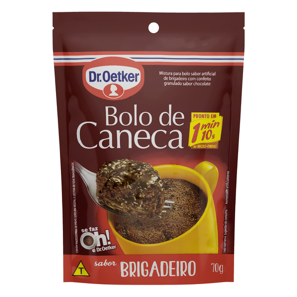 Mistura para Bolo de Caneca Dr. Oetker Brigadeiro 70g