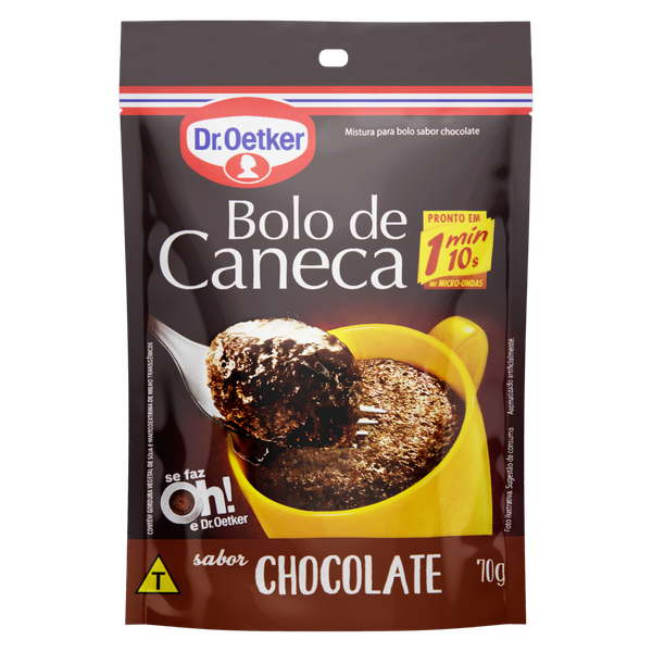 Mistura Bolo Dr Oetker Caneca Chocolate 70g
