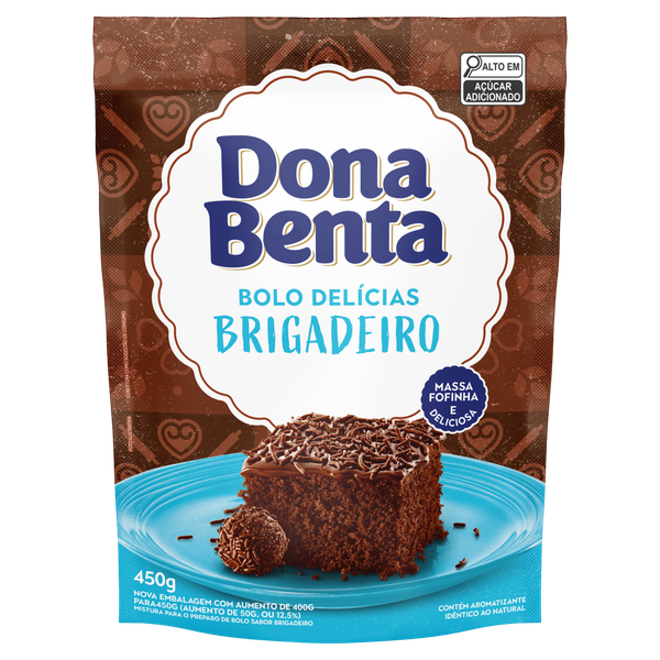 Mistura Bolo Dona Benta Brigadeiro 450g
